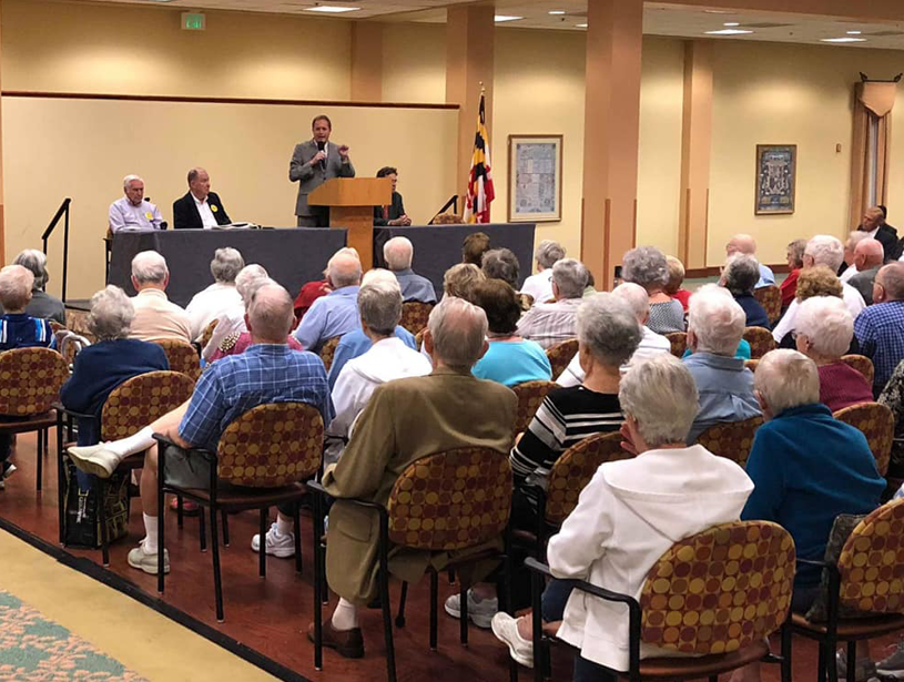 David Marks attends numerous community meetings throughout eastern Baltimore County.