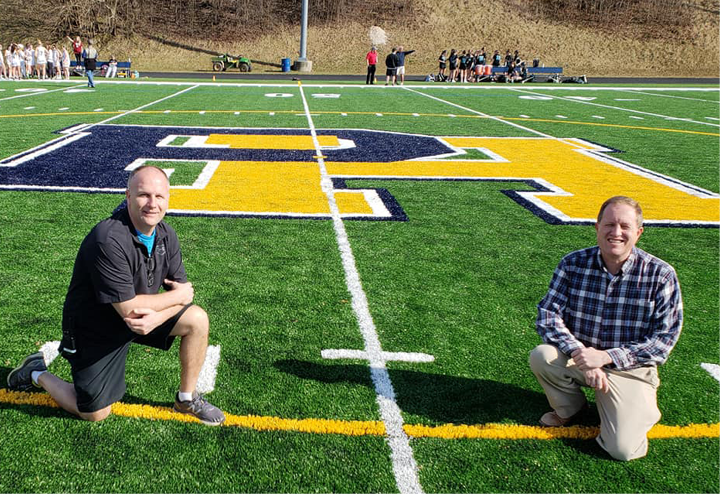 David Marks pushed hard for the turf field at Perry Hall High School. He is a member of the Perry Hall High Hall of Fame.